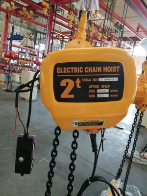 1 Ton 2 Ton 3 Ton 5ton Electric Chain Hoist Hook Type One Fall Single Speed