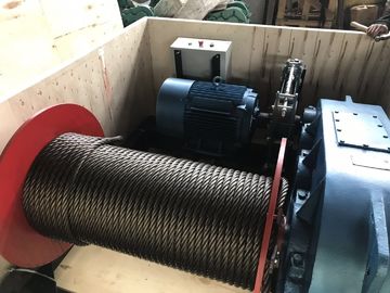 Durable Electric Lifting Winch 175 - 1100 Mm Drum Diameter For Construction