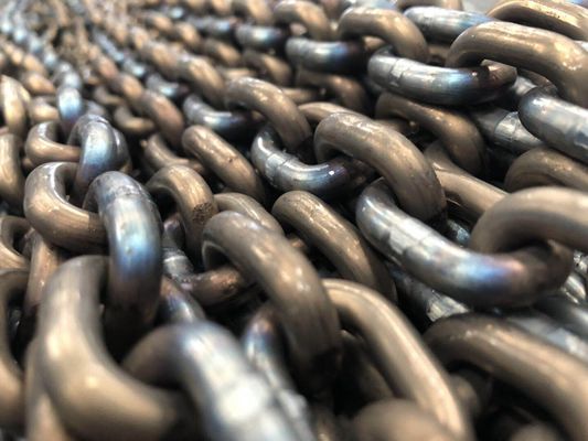Black 6mm - 32mm Lifting Chain / Blackened Chain Polishing And Black Blackened
