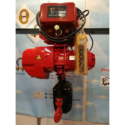 2 тонны 380V 440V электрический цепной подъемник с силовой тележкой и 2-скоростной функцией для промышленного подъема