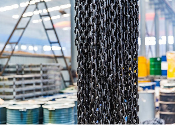 Цепь черной оксидации легированной стали анкерной цепи EN818-2 G80 поднимаясь поднимаясь
